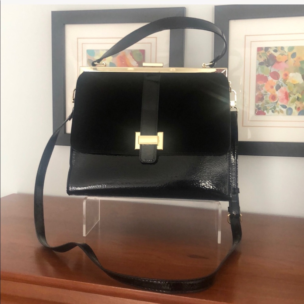 Gianni Bini Structured Top Handle/Crossbody Purse